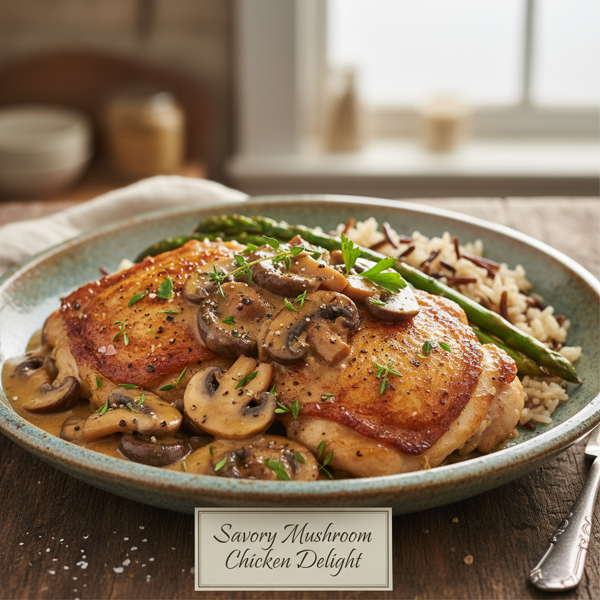 Savory Mushroom Chicken Delight recipe