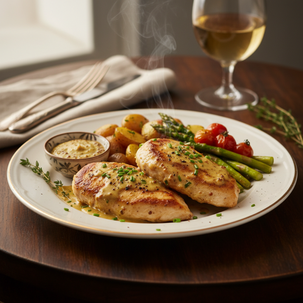 Savory Mustard-Infused Chicken Diane recipe