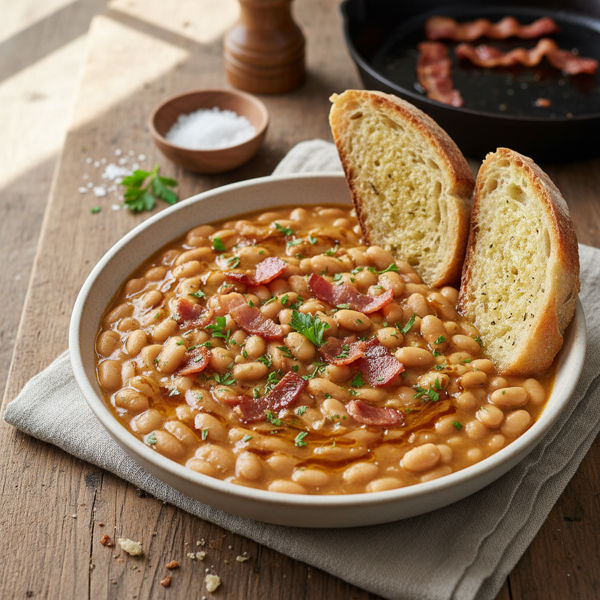 Savory Navy Bean and Bacon Delight recipe