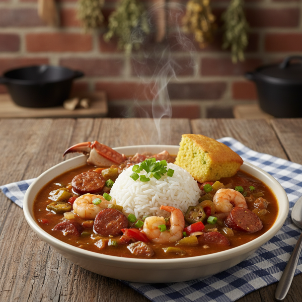 Savory New Orleans Pork Gumbo recipe