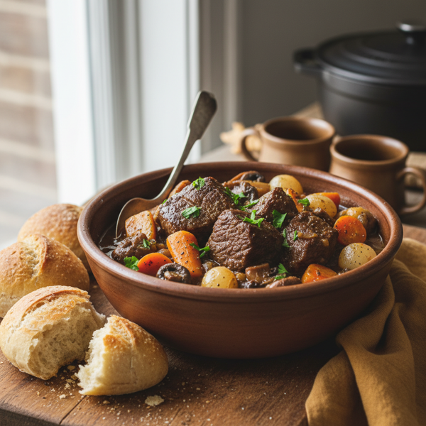 Savory No-Tomato Beef Stew recipe