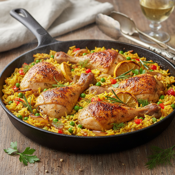 Savory One-Pan Chicken & Rice Delight recipe