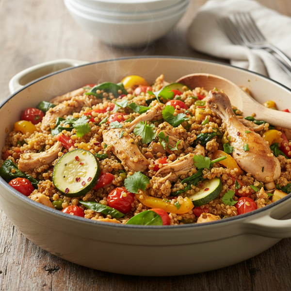 Savory One-Pot Chicken Quinoa Medley recipe