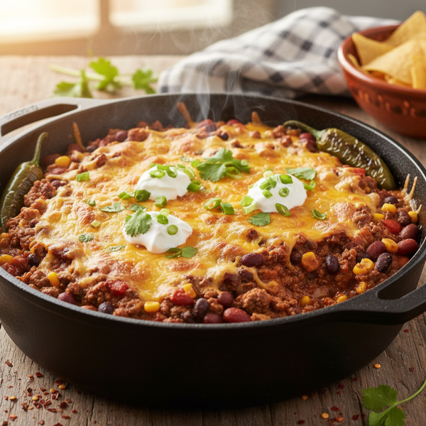 Savory One-Pot Chili Casserole recipe