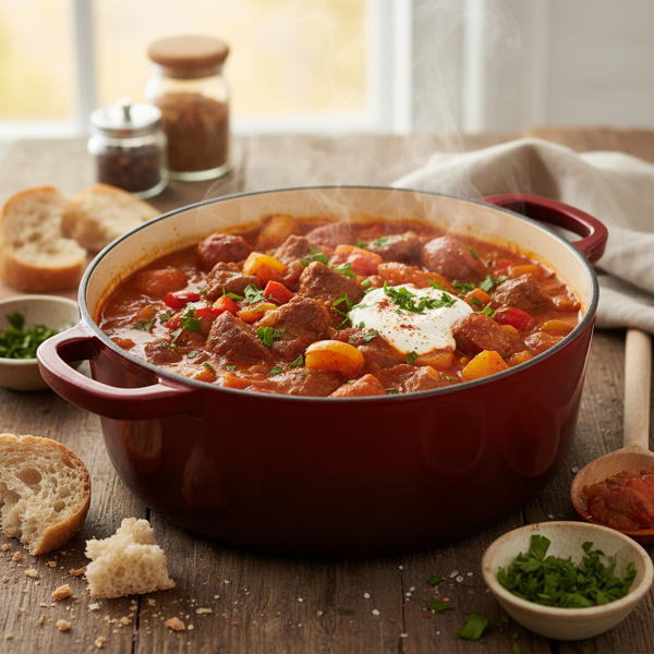 Savory One-Pot Goulash Delight recipe