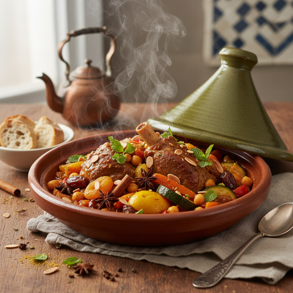 Savory One-Pot Moroccan Lamb Stew recipe