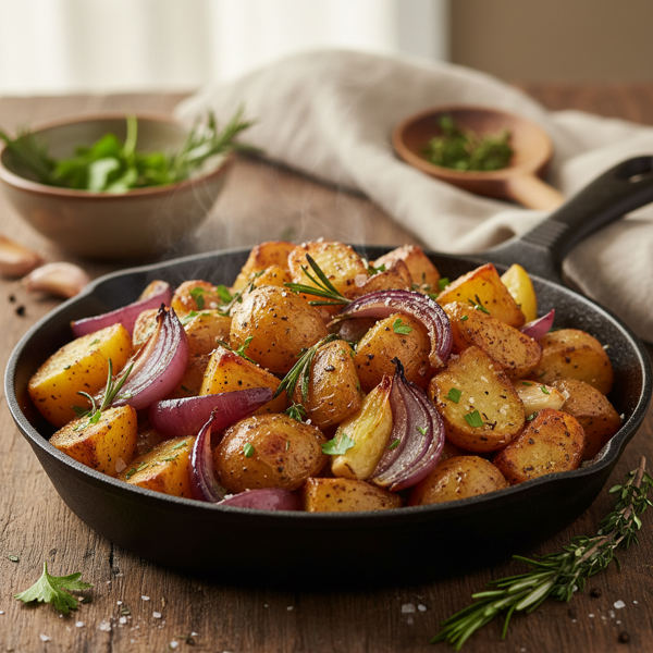 Savory Onion-Roasted Potatoes recipe