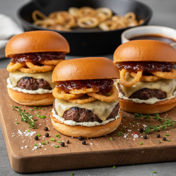 Savory Onion Cheeseburger Sliders recipe