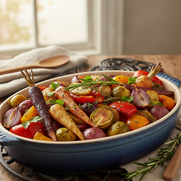 Savory Oven-Braised Vegetable Medley recipe