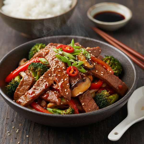 Savory Oyster Sauce Stir-Fried Sirloin recipe