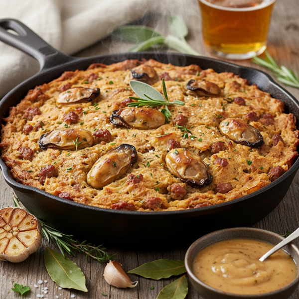Savory Oyster and Potato Stuffing recipe