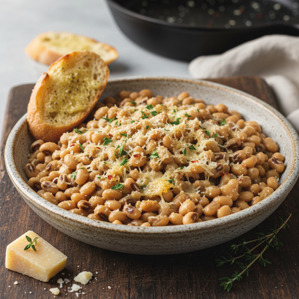 Savory Parmesan-Infused Black-Eyed Peas recipe