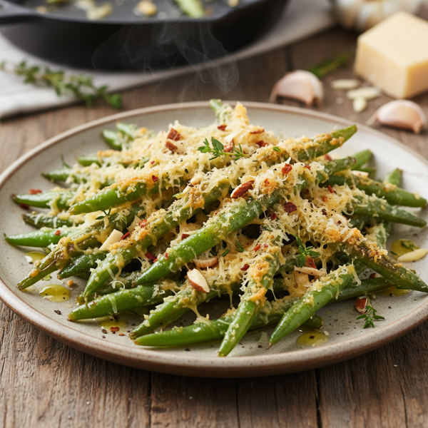 Savory Parmesan-Infused Green Beans recipe