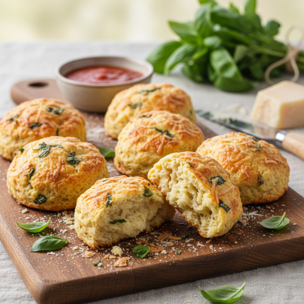 Savory Parmesan Basil Scones recipe