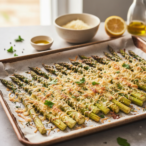 Savory Parmesan Roasted Asparagus recipe