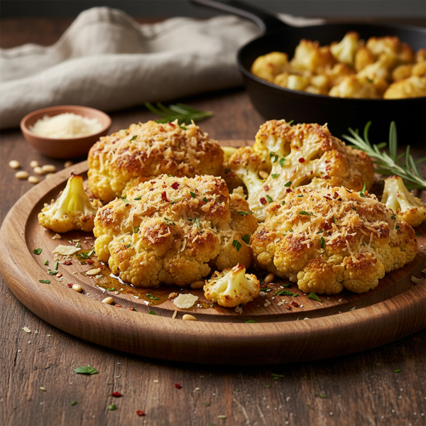 Savory Parmesan Roasted Cauliflower Delight recipe