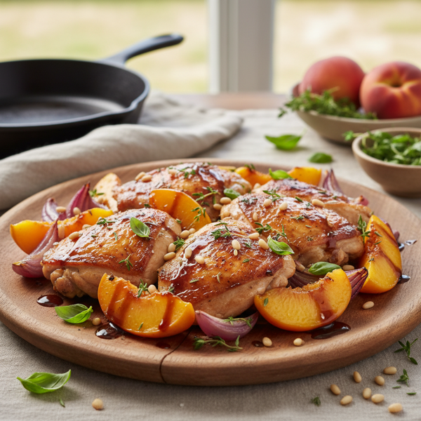 Savory Peach and Chicken Delight recipe
