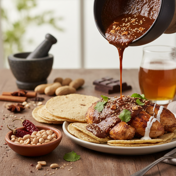 Savory Peanut Butter Mole Sauce recipe