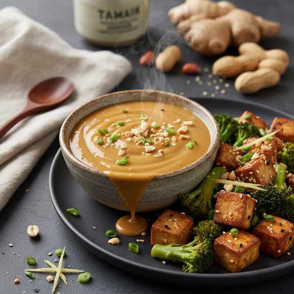 Savory Peanut Ginger Tamari Sauce recipe
