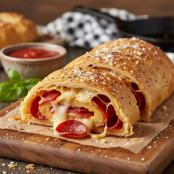 Savory Pepperoni Cheese Roll recipe