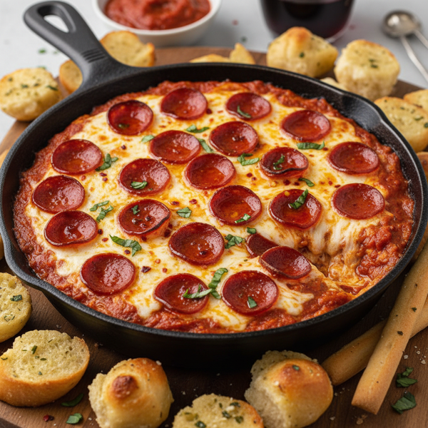 Savory Pepperoni Pizza Dip Delight recipe