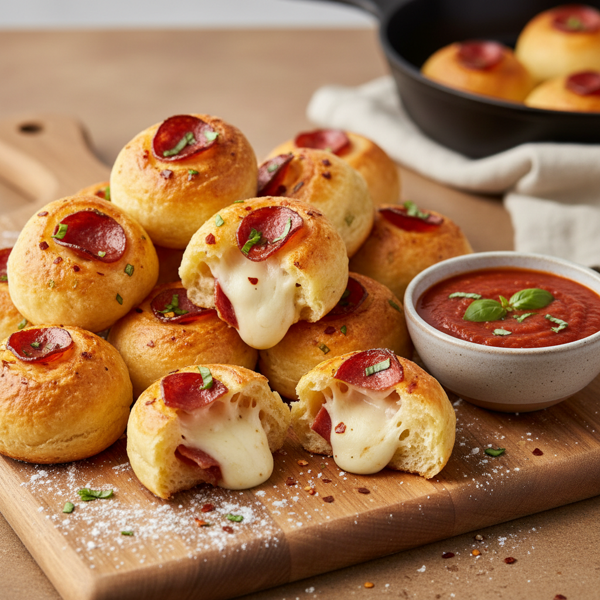 Savory Pepperoni & Mozzarella Bites recipe