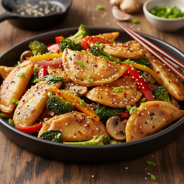 Savory Pierogi Vegetable Medley Stir Fry recipe
