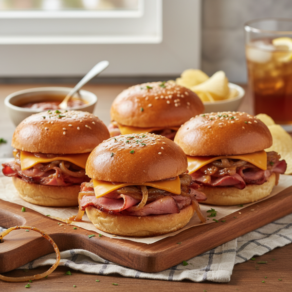 Savory Pittsburgh Ham BBQ Sliders recipe