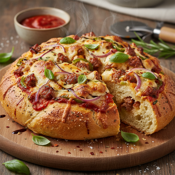 Savory Pizza Bread Delight recipe