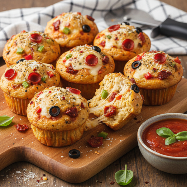 Savory Pizza Muffins Delight recipe