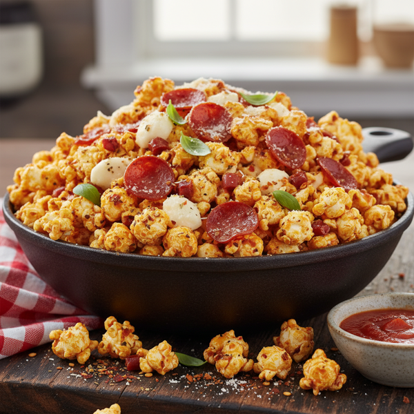 Savory Pizza Popcorn Delight recipe