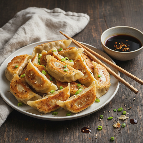 Savory Pork Gyoza Dumplings recipe