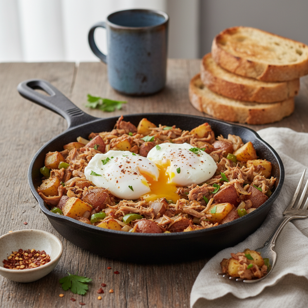 Savory Pork and Potato Hash recipe