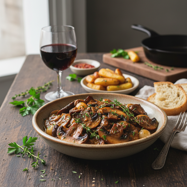 Savory Portabello Mushroom Marsala recipe