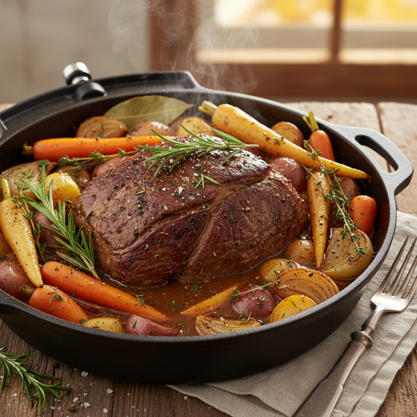 Savory Pressure Cooker Pot Roast with Aromatic Vegetables recipe