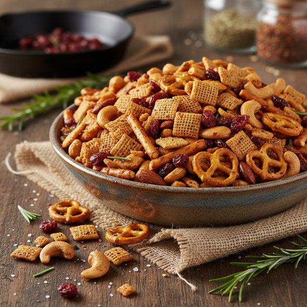 Savory Pretzel Crunch Mix recipe