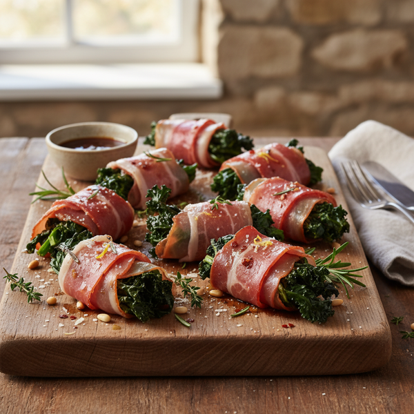 Savory Prosciutto-Wrapped Greens Bites recipe