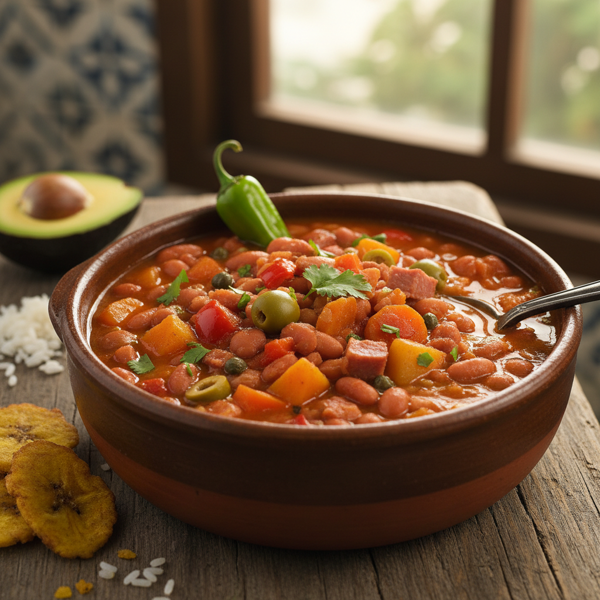 Savory Puerto Rican Stewed Beans (Habichuelas Guisadas) recipe