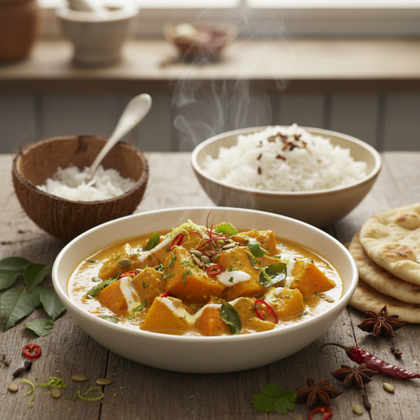 Savory Pumpkin Coconut Curry recipe