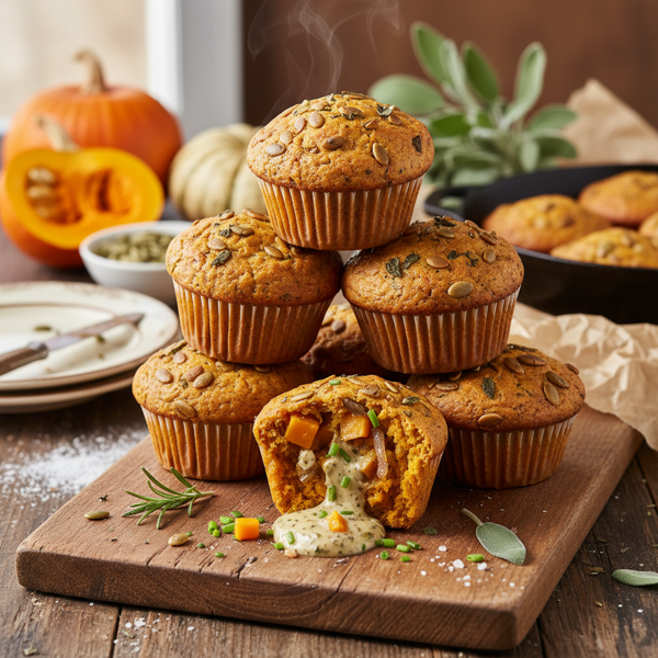Savory Pumpkin Delight Muffins recipe