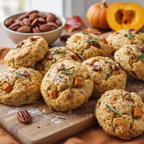 Savory Pumpkin Pecan Delight Scones recipe