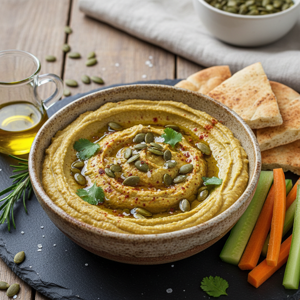 Savory Pumpkin Seed Hummus recipe