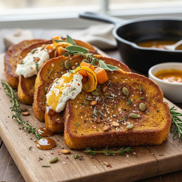 Savory Pumpkin Spice French Toast recipe