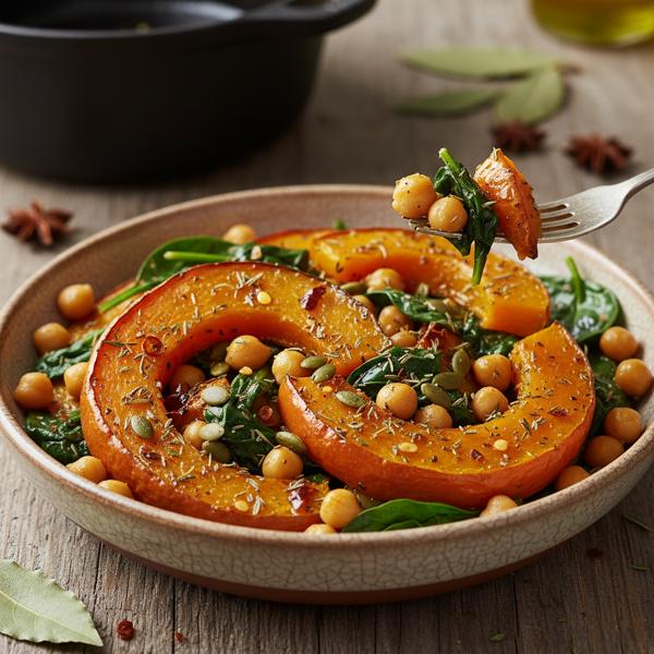Savory Pumpkin and Chickpea Medley recipe