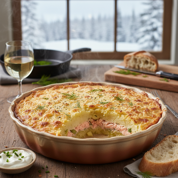 Savory Quebec Salmon Cottage Pie recipe