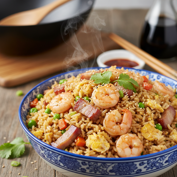 Savory Quick Chinese Fried Rice recipe