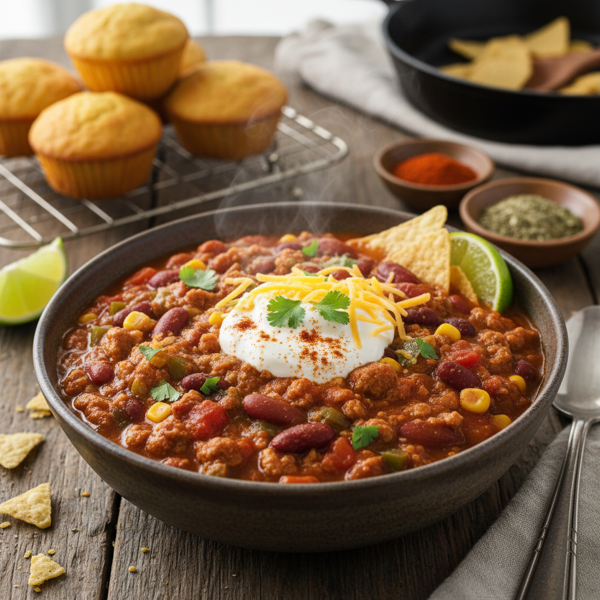 Savory Quick Turkey Chili Delight recipe