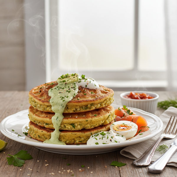 Savory Quinoa Delight Pancakes/Waffles recipe