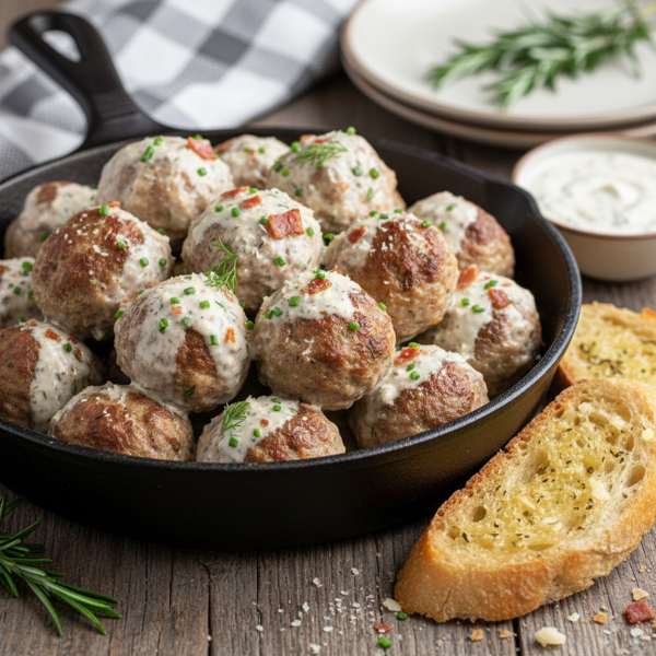 Savory Ranch-Infused Meatballs recipe