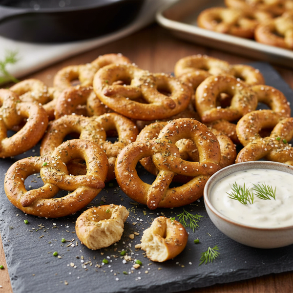 Savory Ranch Pretzel Bites recipe